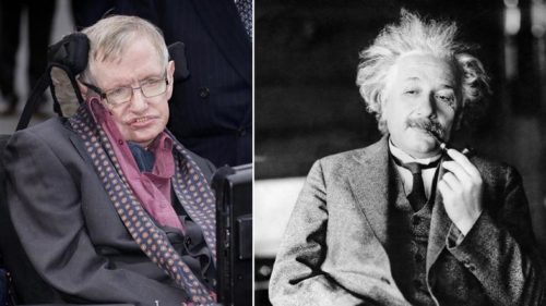 Hawking Death, Einstein Birth, and Pi Day