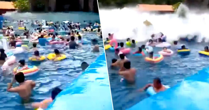 A "Tsunami" Hit Chinese Water Park: 44 People Were Injured